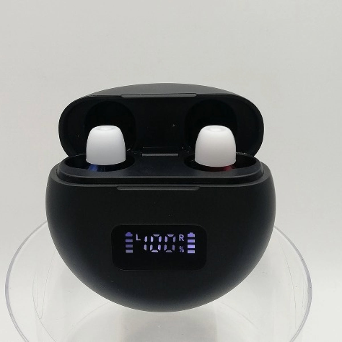 Black CIC Rechargeable Hearing Aid